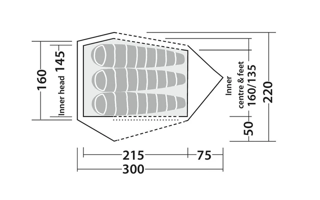 Robens Challenger 3XE Tunnel Tent Green 4 Robens Challenger 3XE Tunnel Tent Green - Image 4
