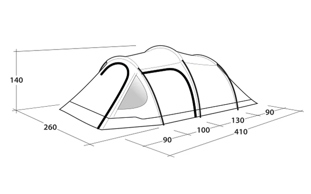 Outwell Earth 2 Double Coated Tent 4 Outwell Earth 2 Double Coated Tent - Image 4