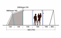 Outwell Hayward Lake 6ATC Inflatable Tunnel Tent 6 People 13 Outwell Hayward Lake 6ATC Inflatable Tunnel Tent 6 People -Outdoor Camping 789692 5207240