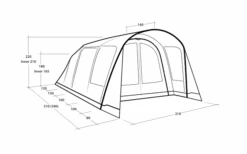 Outwell Hayward Lake 4ATC Inflatable Tunnel Tent 4 People 11 Outwell Hayward Lake 4ATC Inflatable Tunnel Tent 4 People -Outdoor Camping 789701 5206559
