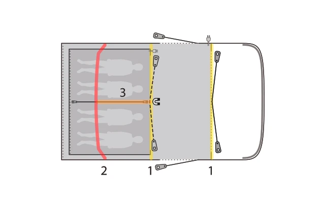 Outwell Hayward Lake 4ATC Inflatable Tunnel Tent 4 People 7 Outwell Hayward Lake 4ATC Inflatable Tunnel Tent 4 People - Image 7