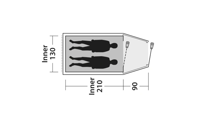 Outwell Earth 2 Double Coated Tent 2 Outwell Earth 2 Double Coated Tent - Image 2
