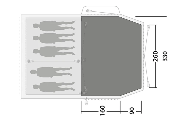 Outwell Flat Woven Tent Carpet Nevada 5P 2 Outwell Flat Woven Tent Carpet Nevada 5P - Image 2