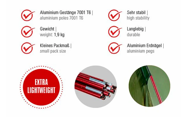 High Peak Kingfisher 2 Lightweight Dome Tent 220 X 140 Cm 2 High Peak Kingfisher 2 Lightweight Dome Tent 220 X 140 Cm - Image 2