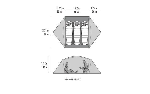 MSR Mutha Hubba NX V2 3 Personen Weiß 6 MSR Mutha Hubba NX V2 3 Personen Weiß - Image 6