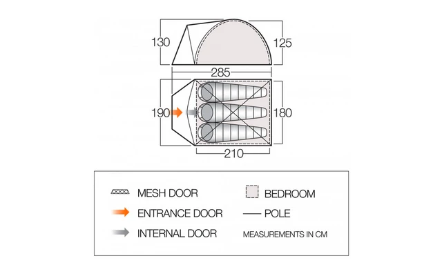 Vango ALPHA 300CLR Kuppelzelt 3-Personen 2 Vango ALPHA 300CLR Kuppelzelt 3-Personen - Image 2