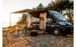 Fiamma F80s Ducato Awning Deep Black Cloth Color Royal Grey 320 12 Fiamma F80s Ducato Awning Deep Black Cloth Color Royal Grey 320 -Outdoor Camping 822710 5315042