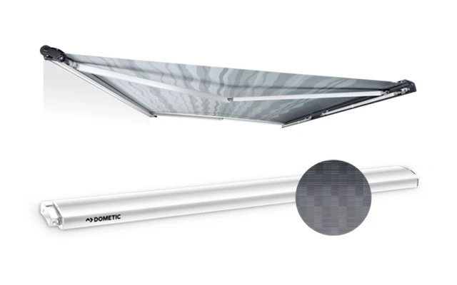 Dometic PerfectRoof PR 2000 Awning 2.6 M White Grey 1 Dometic PerfectRoof PR 2000 Awning 2.6 M White Grey